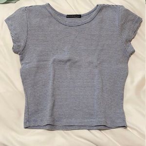 Brandy Melville striped blue r shirt